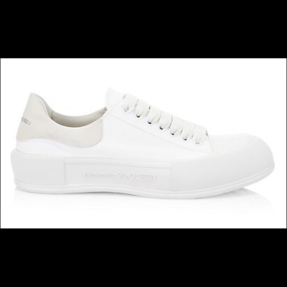 Alexander McQueen Men's Plimsoll Low-Top Sneakers, size 10.5, in original box
